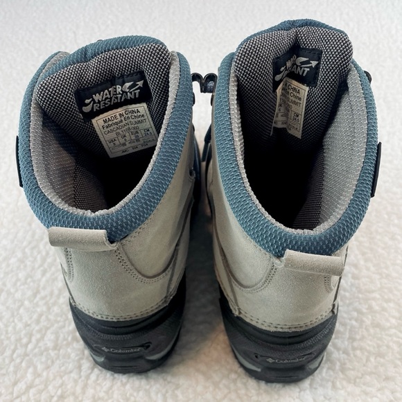 COLUMBIA • Blue/Grey Thermolite Water Resistant Cascadian Summit Winter Boots - Picture 6 of 16
